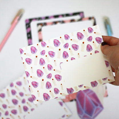 Set of 4 Cristal Envelopes - Printed envelopes