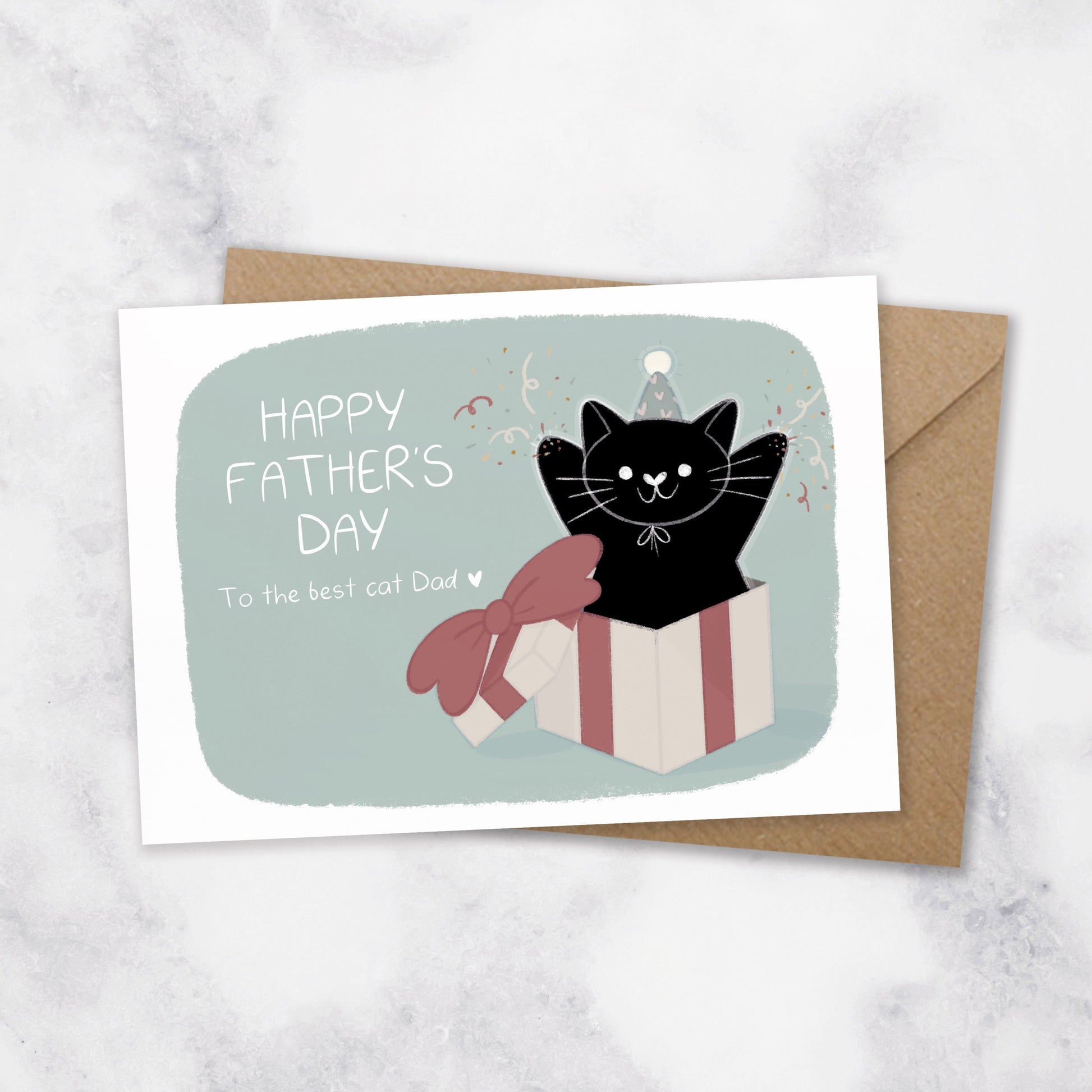 fathers day card for cat dad