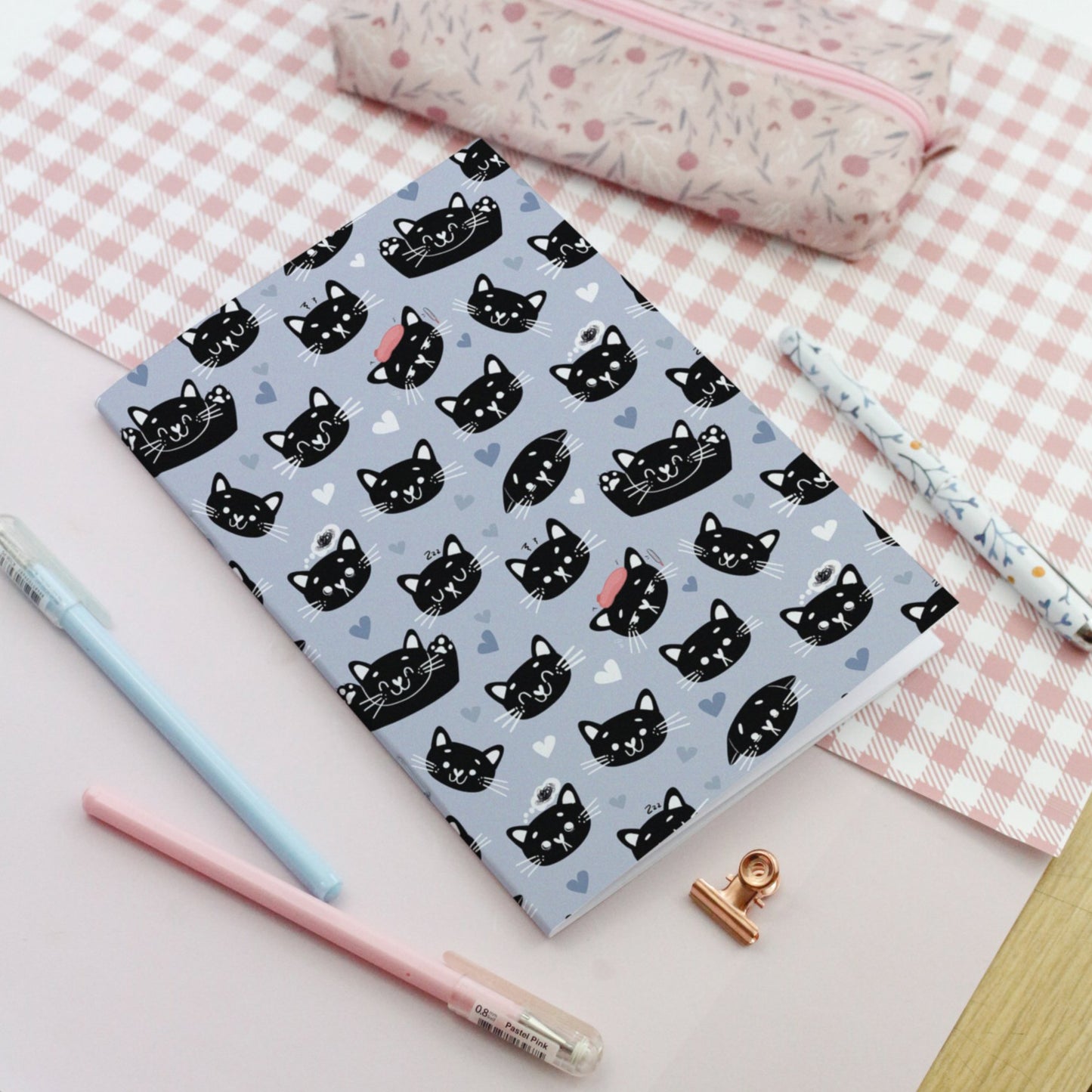 A6 Cat and Tiger Notebook - Cute notebooks