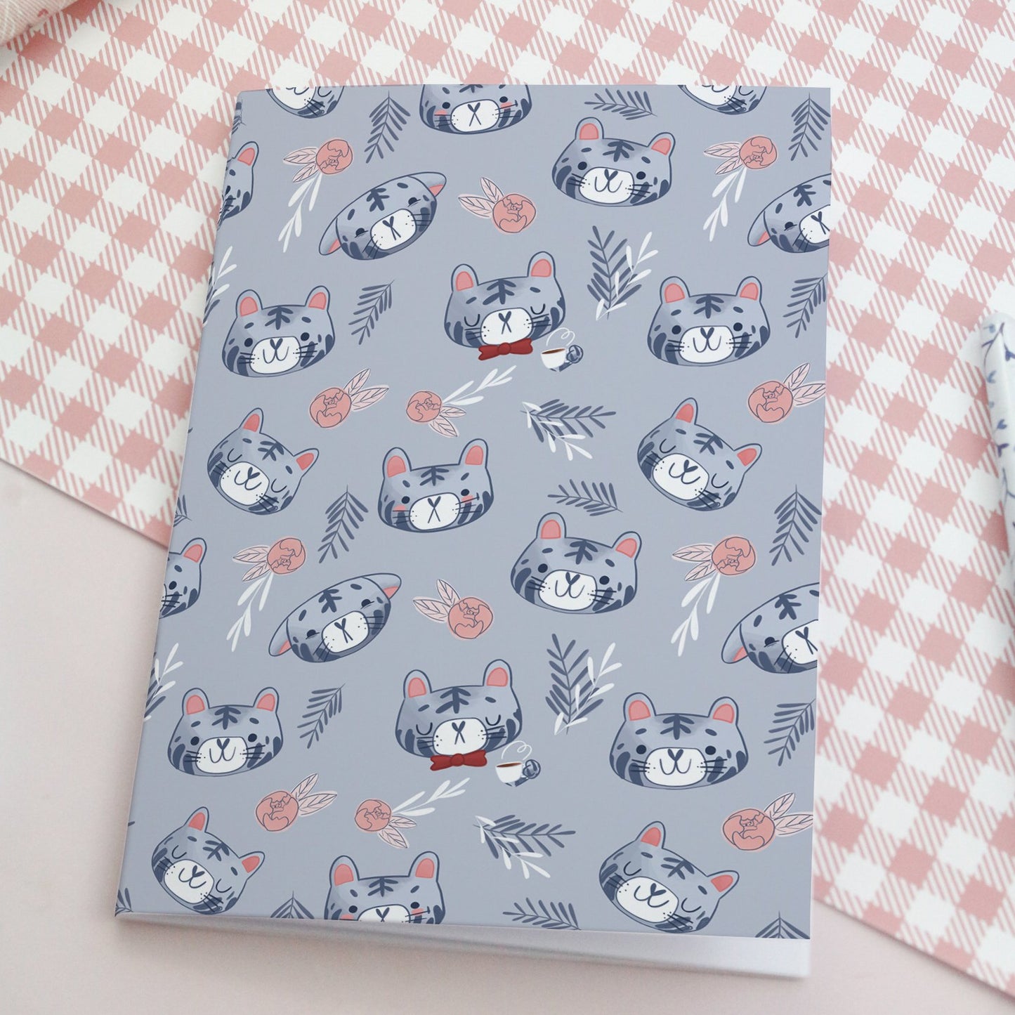 A6 Cat and Tiger Notebook - Cute notebooks