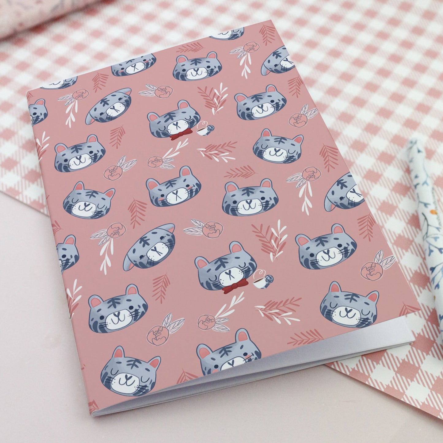 A5 Cat and Tiger Notebook - Cute notebooks
