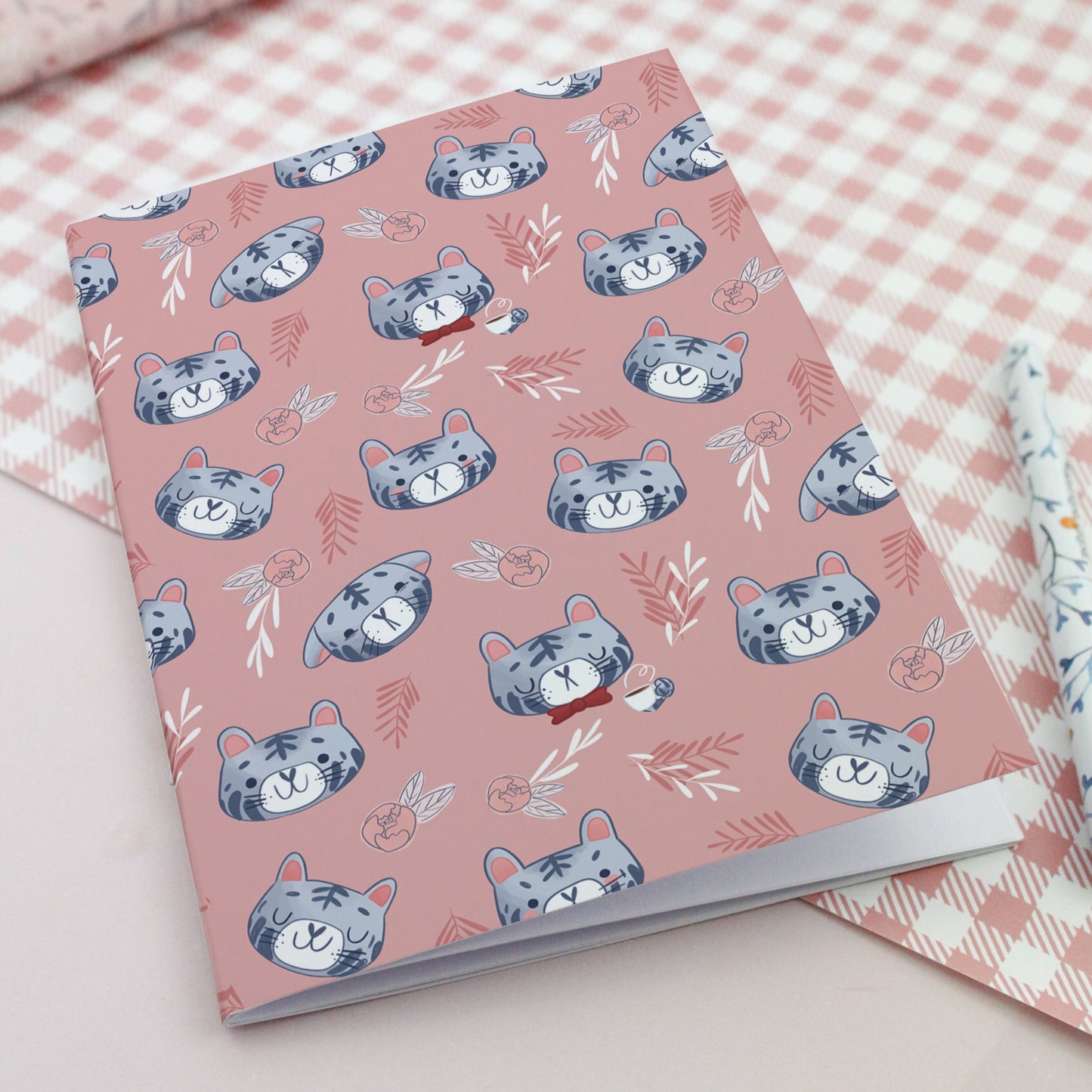 A6 Cat and Tiger Notebook - Cute notebooks