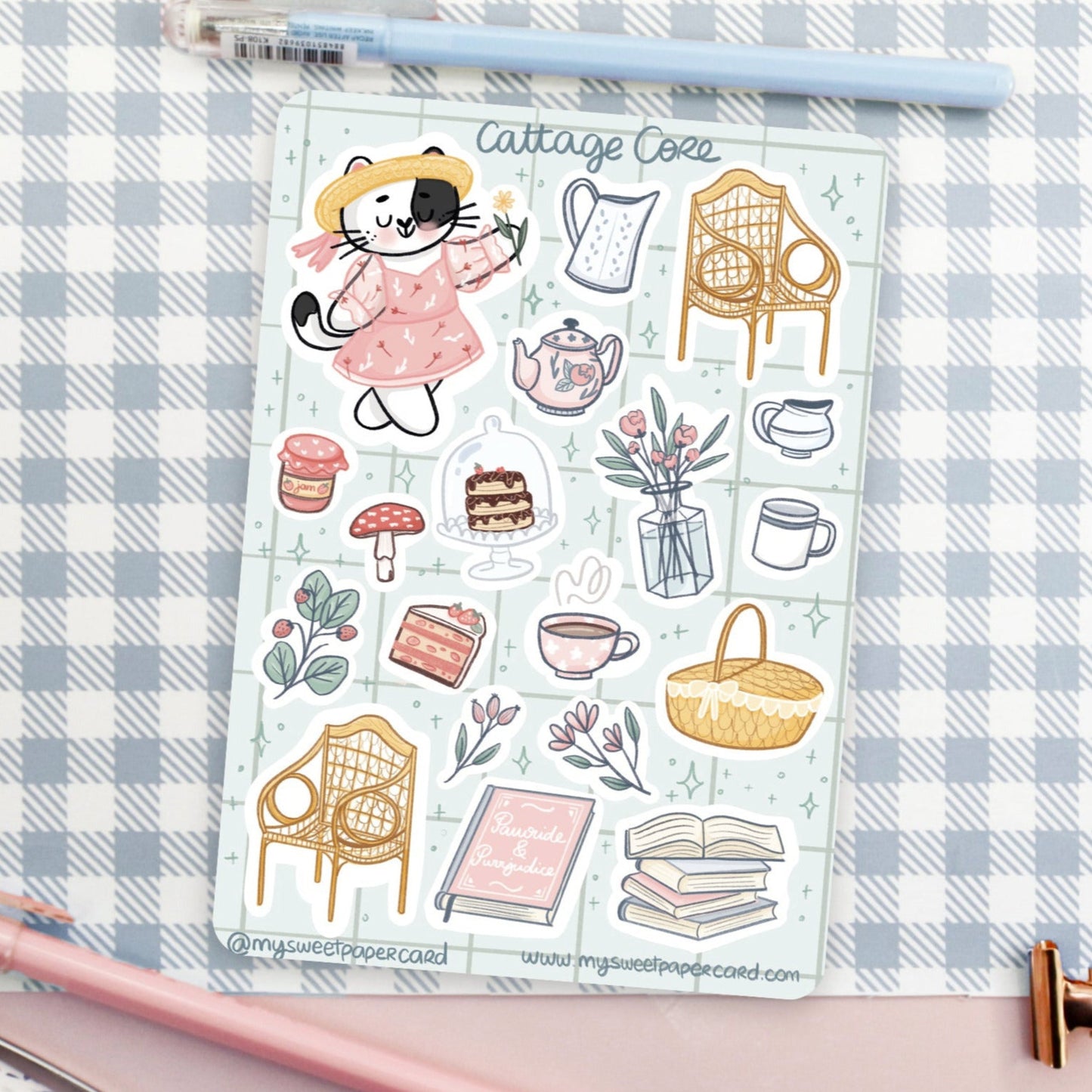 Fairytale Cottagecore Stickers Bujo Stickers, Planner Stickers
