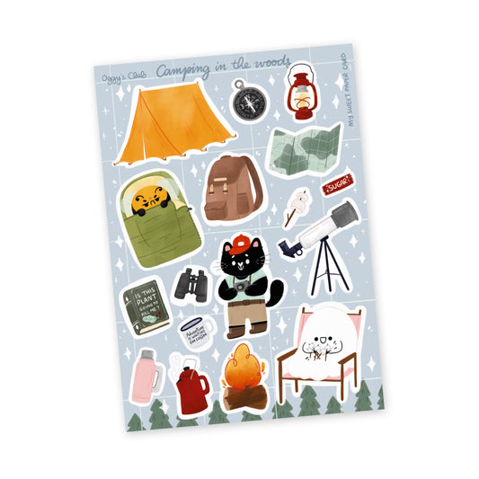 Oggy's Club - Camping Trip - Stickers Sheet