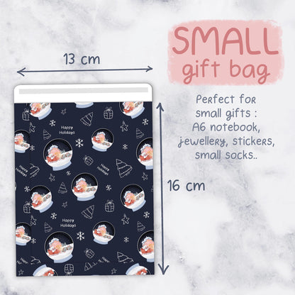 Snow Globe christmas gift bags - Christmas mouse
