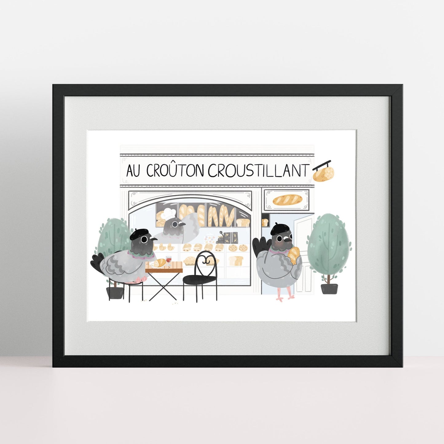 Crouton Croustillant - The Paris of Animals - A4 Print