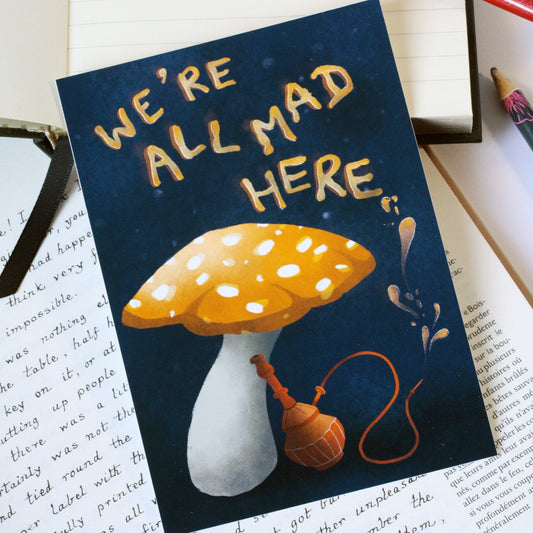 we're all mad here print