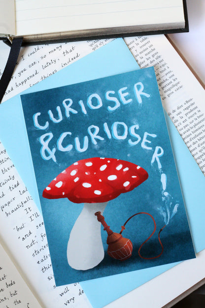 Curiouser and curiouser - Carte Alice au Pays des Merveilles