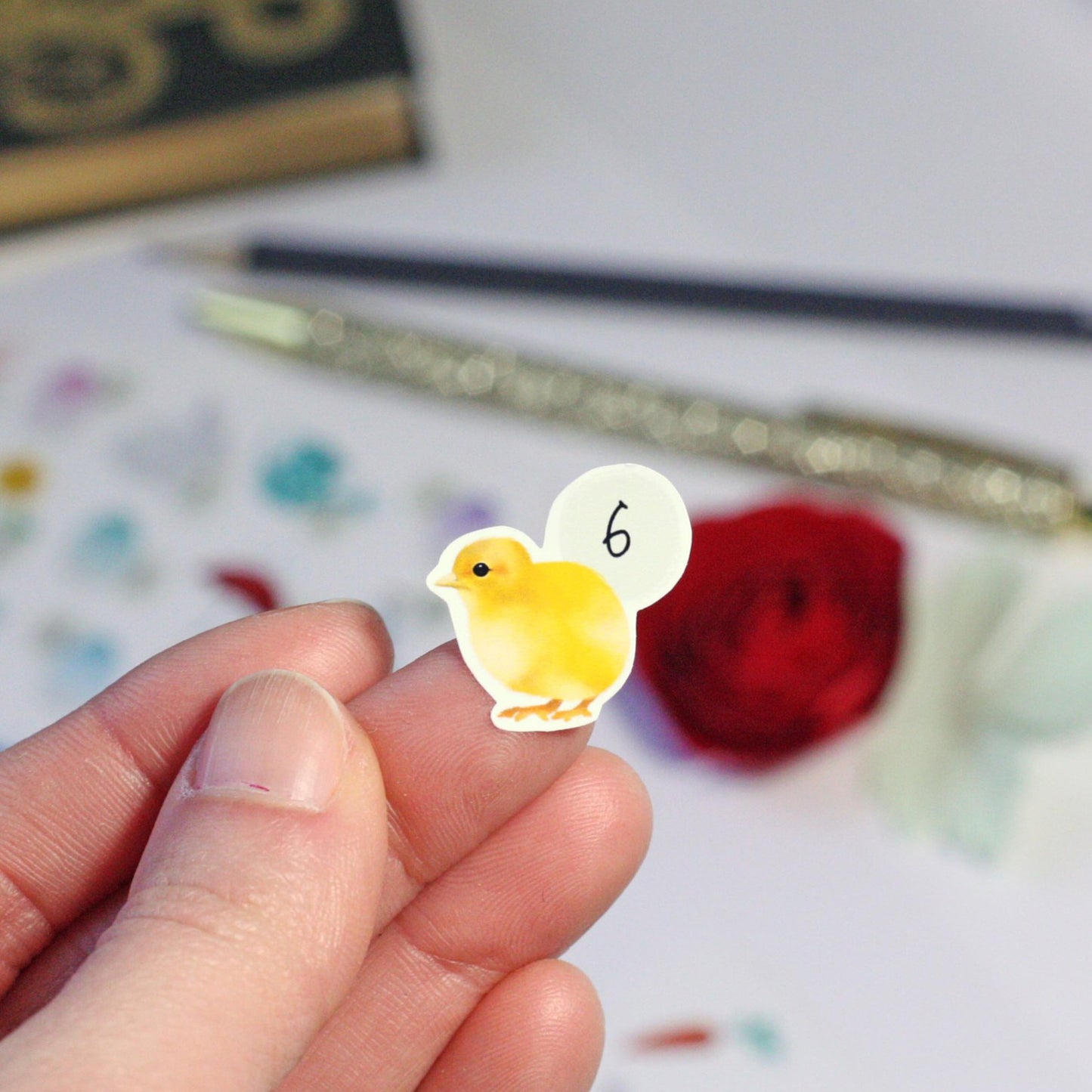 chicken planner stickers