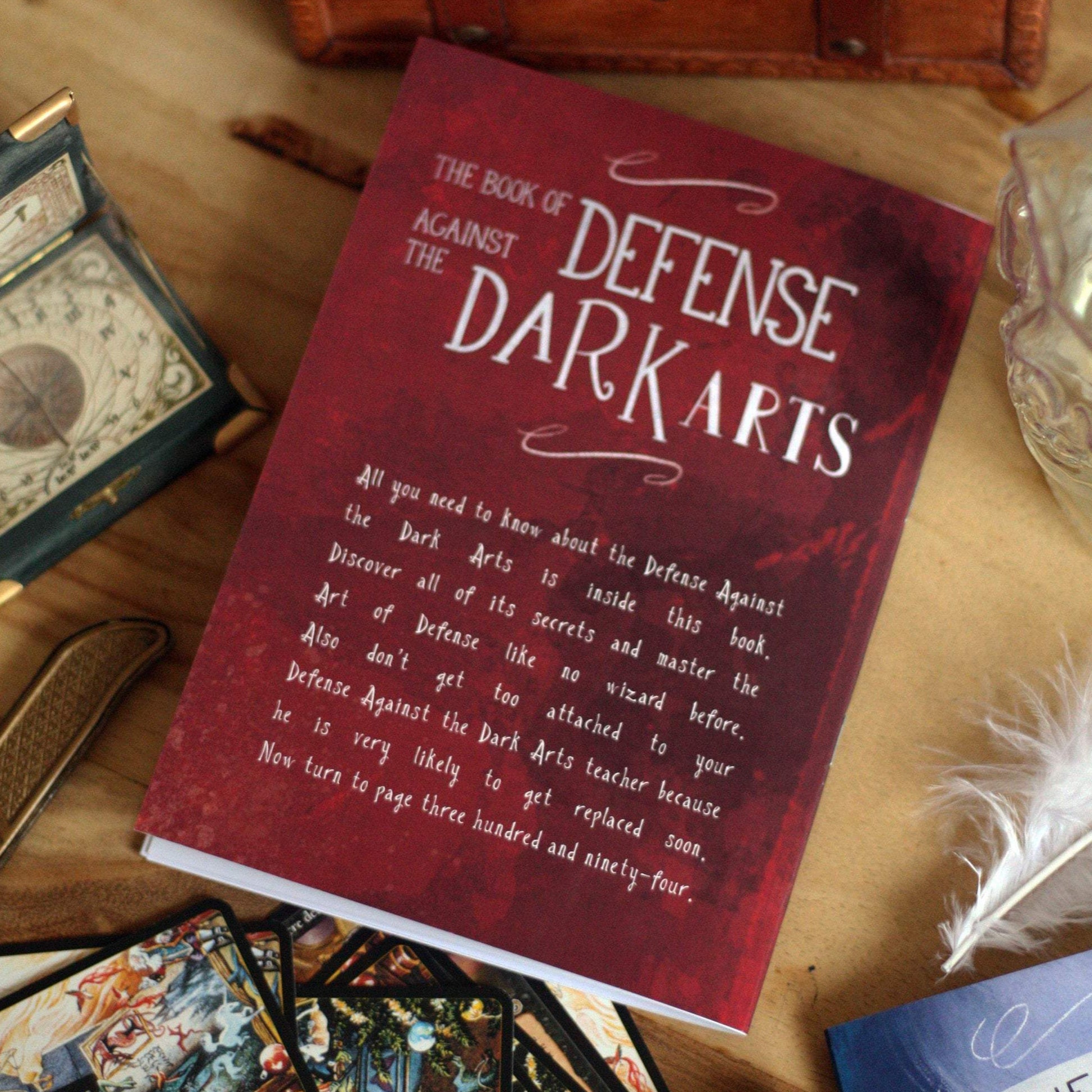 Defense against the dark arts notebook back