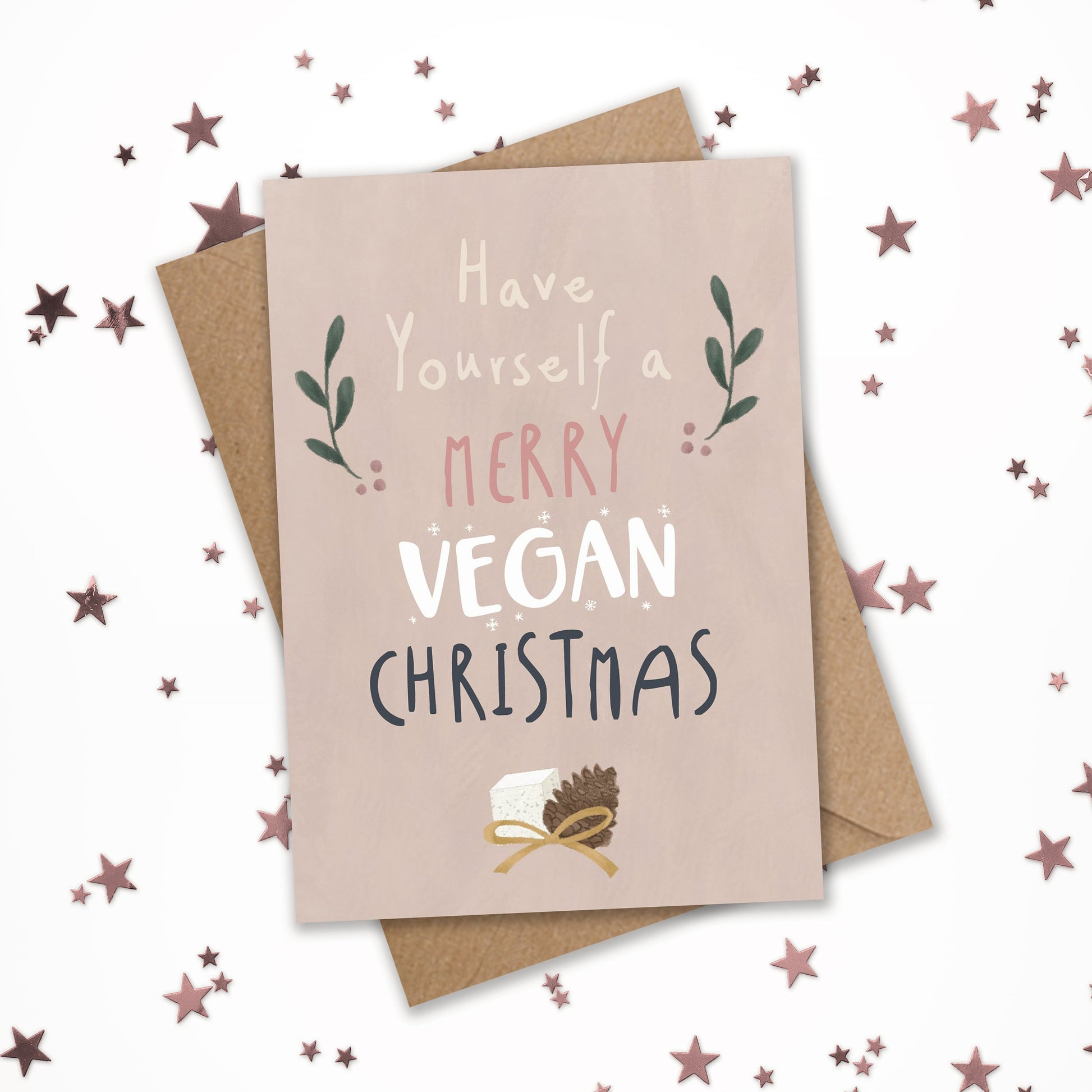funny vegan Christmas cards