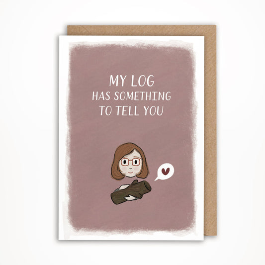 log lady Twin Peaks Valentines day card