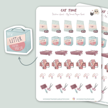 pet care planner stickers