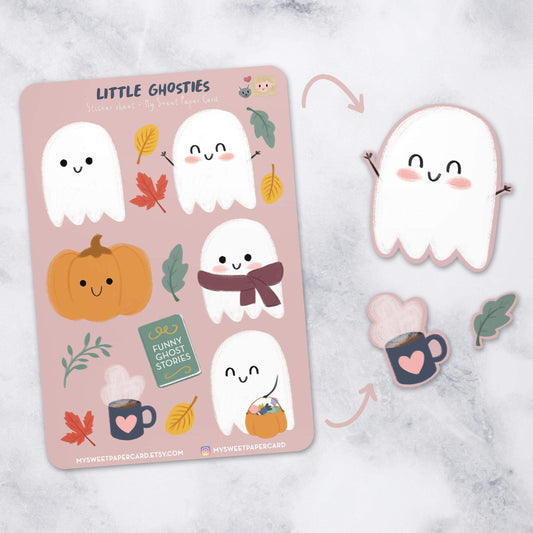 ghosty the ghost halloween stickers