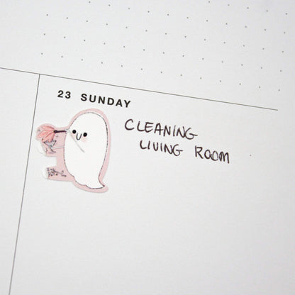 cute autumn cleaning stickers
