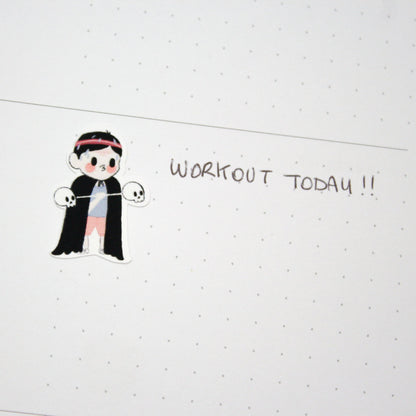 vampire stickers workout