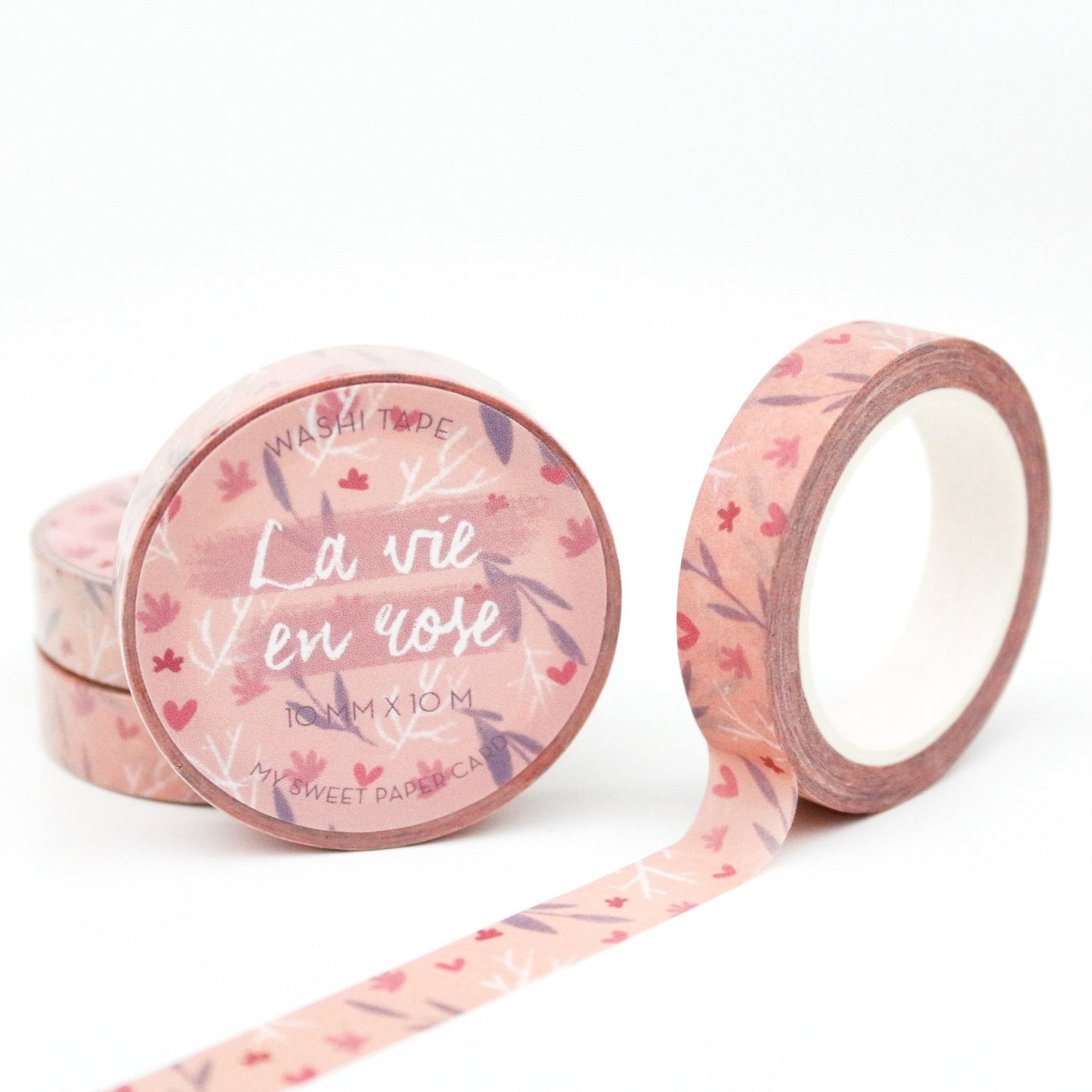 Pink floral washi tape