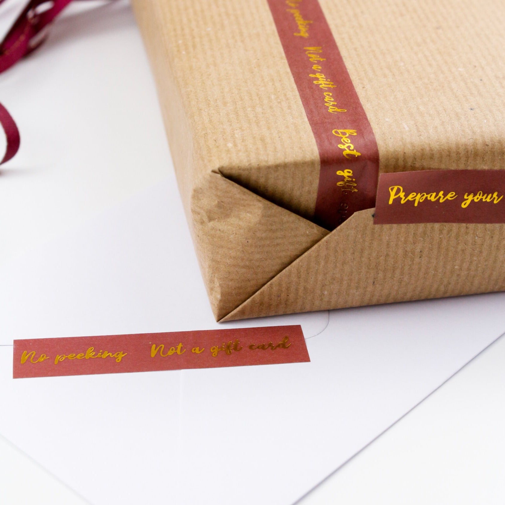 use washi tapes to close envelopes or gifts