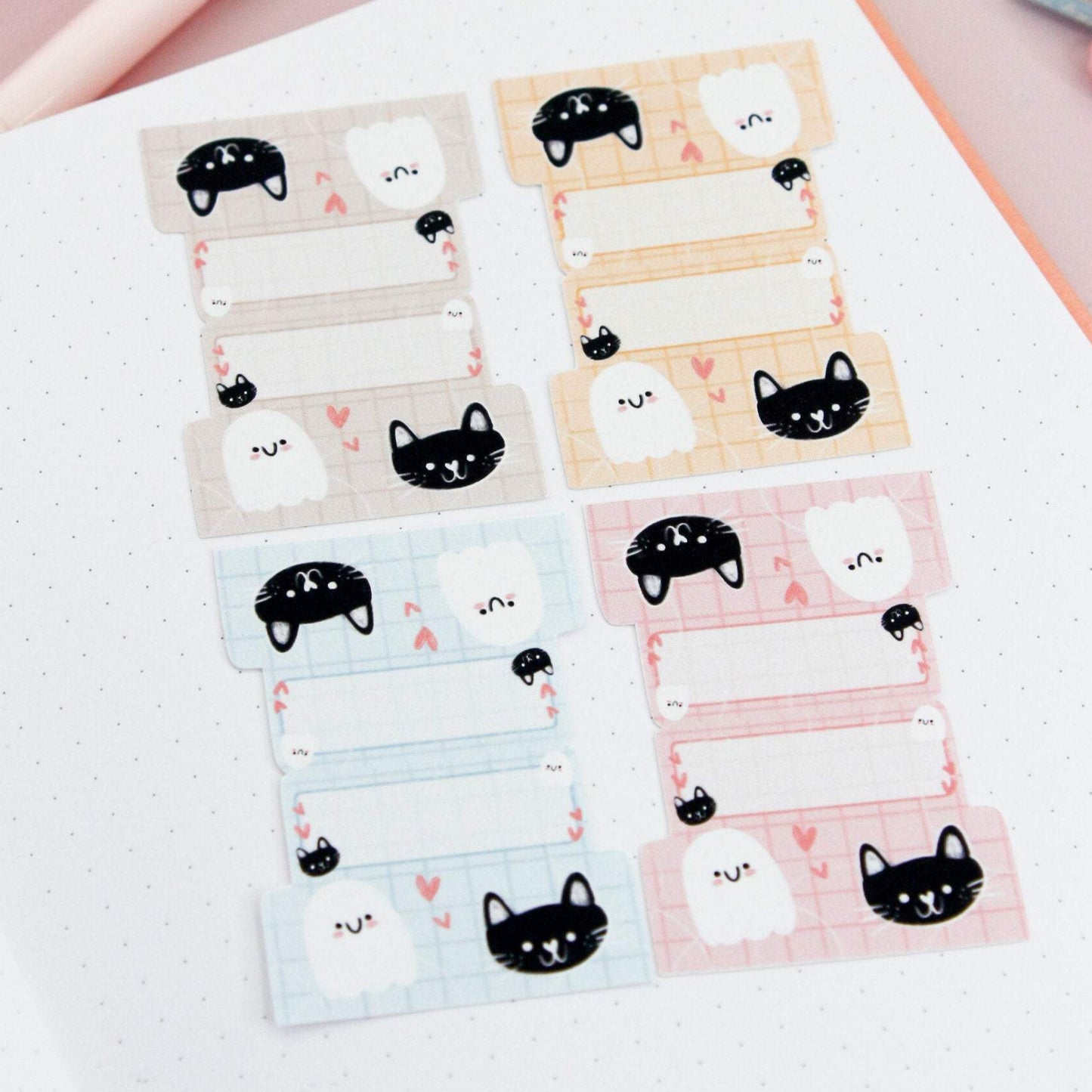 black cat sticky tabs