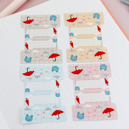 Adhesive tabs - Pastel grid tab dividers – My Sweet Paper Card