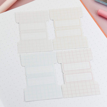 Pastel grid adhesive tabs 01