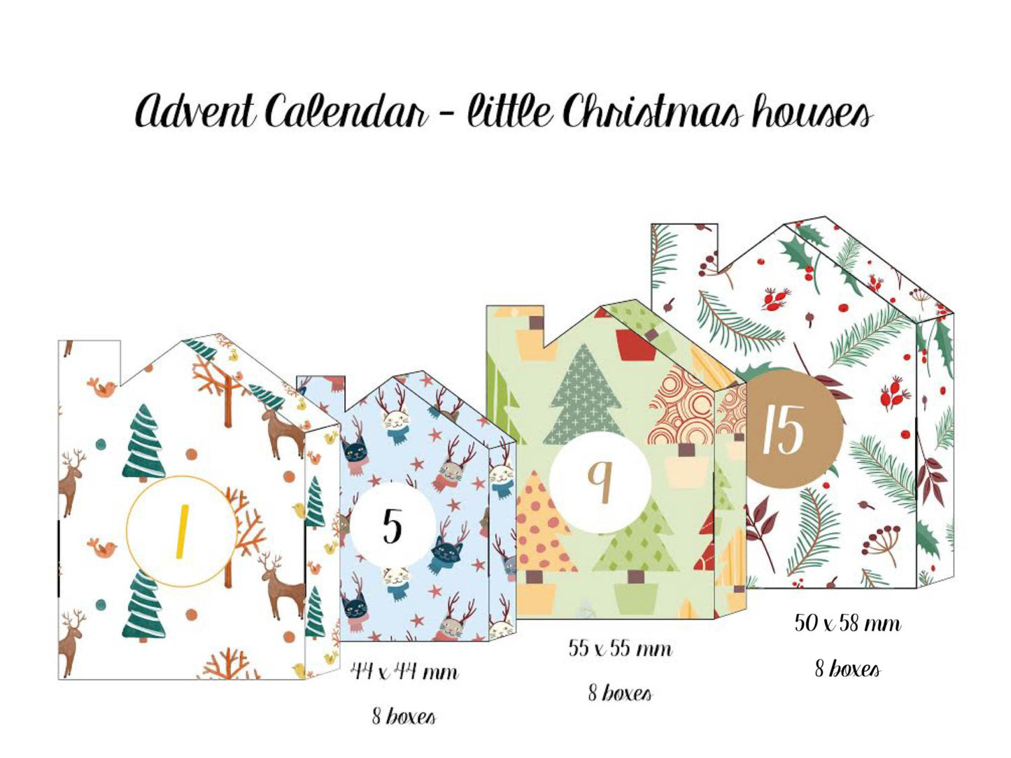 PDF - Christmas village advent calendar - DIY Advent Calendar