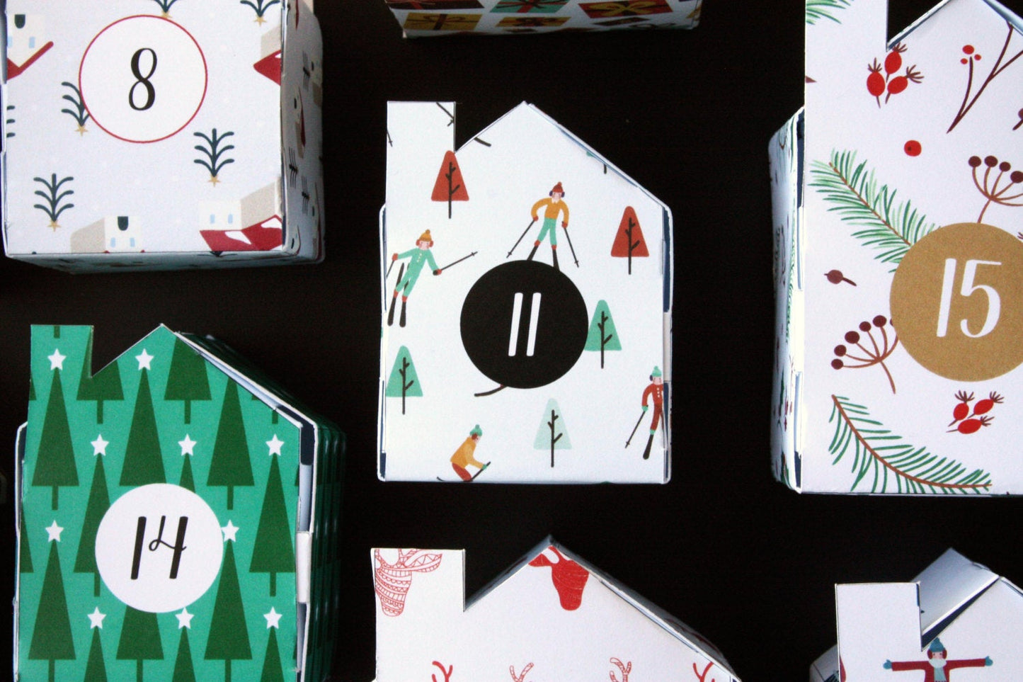 PDF - Christmas village advent calendar - DIY Advent Calendar