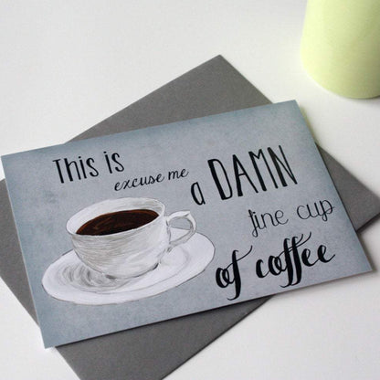 damn fine cup of coffee twin peaks card