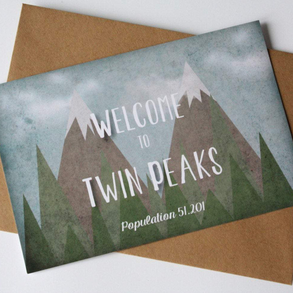 welcome to twin peaks card