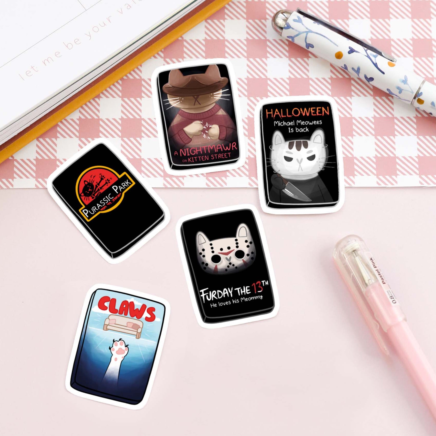 horror movies gift funny stickers